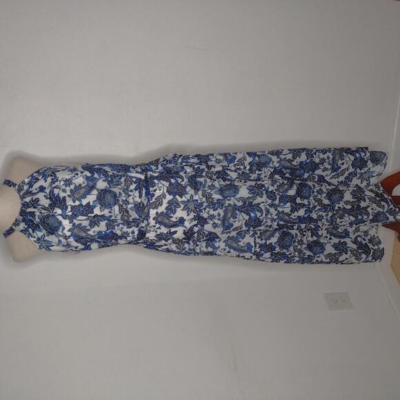 NWT Tommy Hilfiger Women's White/Blue Print Dress Size 8 - Picture 1 of 11
